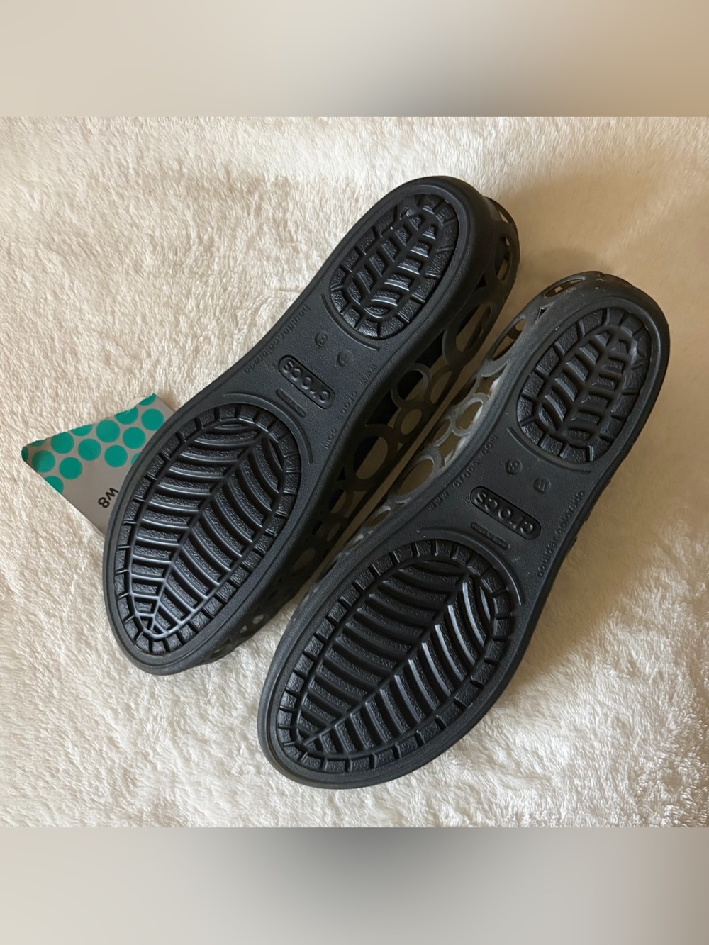 Crocs Adrina flat Women’s Brown Slip-On Jelly shoes Sz W 8 - Picture 6 of 6